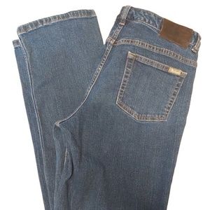 Woolrich Bootcut Jeans Womens Size 4 Blue Dark Wash Denim Euc